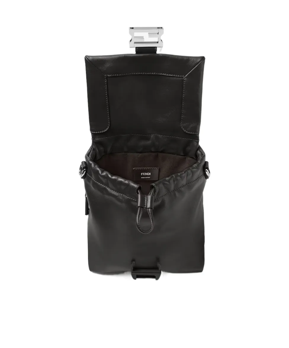 Fendi Flux Buckle Detailed Crossbody Bag
