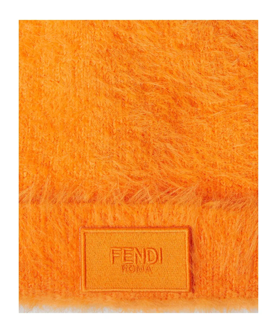 Orange Faux Fur Hat