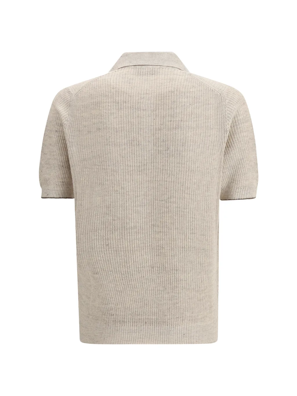 Short-Sleeve Knitted Polo Shirt