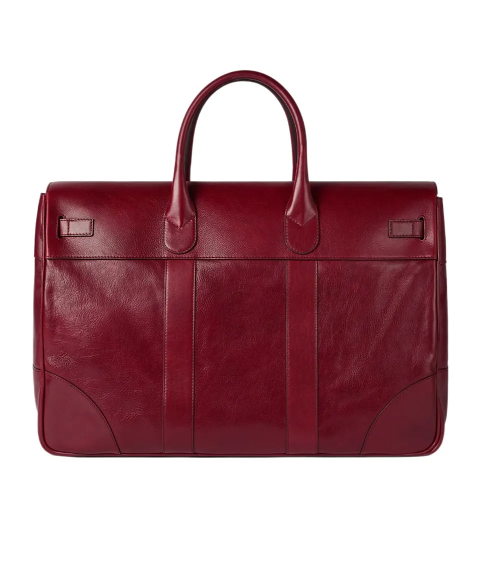 Burnished Finish Leather Holdalls Bag