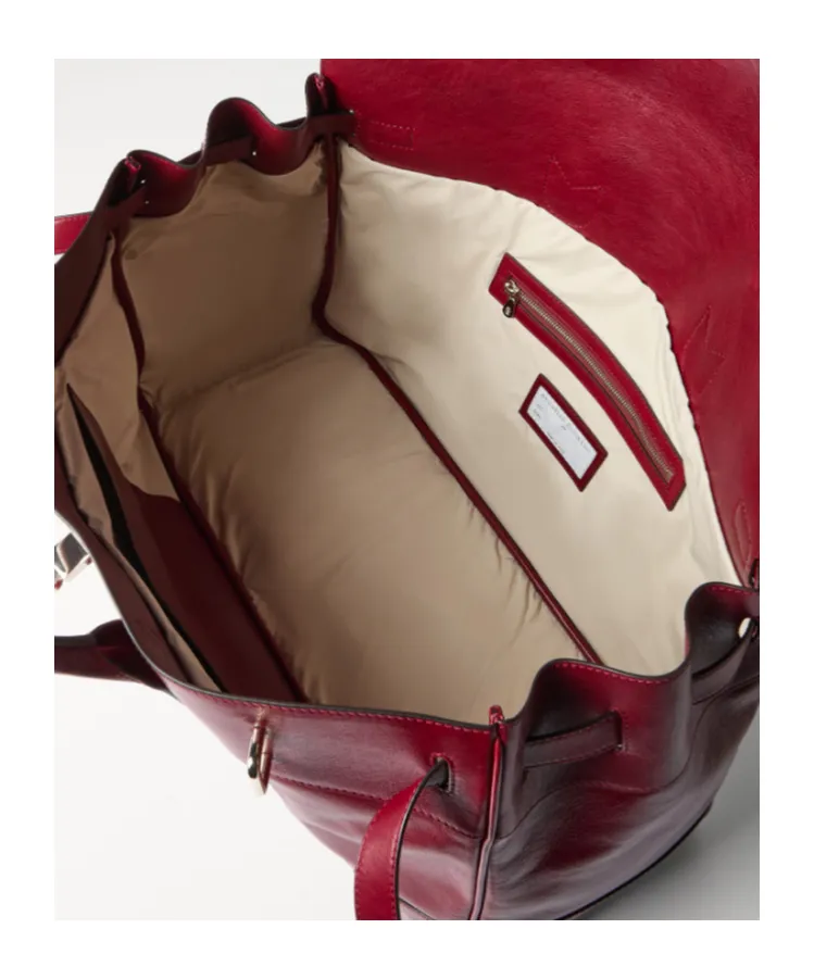 Burnished Finish Leather Holdalls Bag