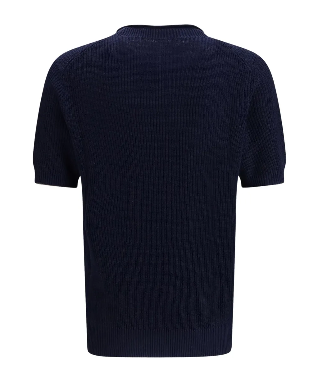 Ribbed Short-Sleeve T-Shirt