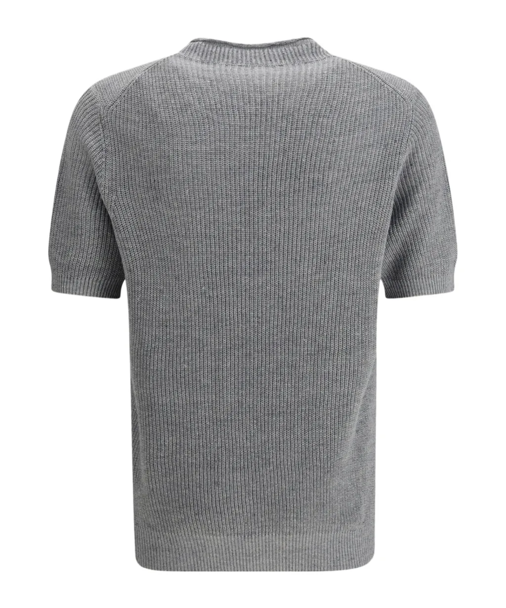 Short-Sleeve Knitted T-Shirt