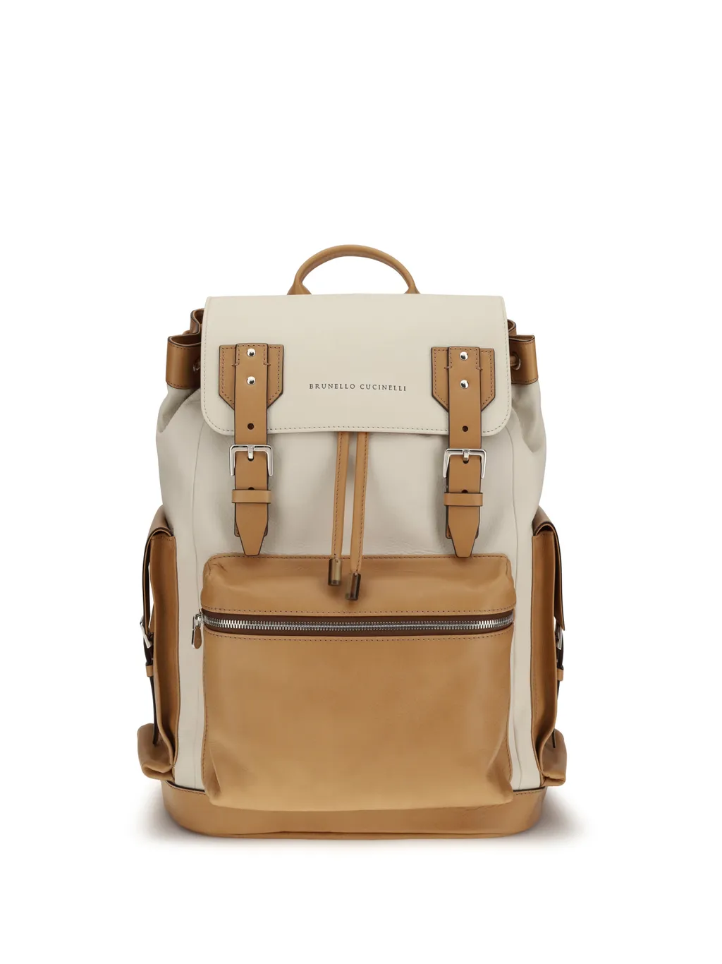 Grained Leather City Backpack