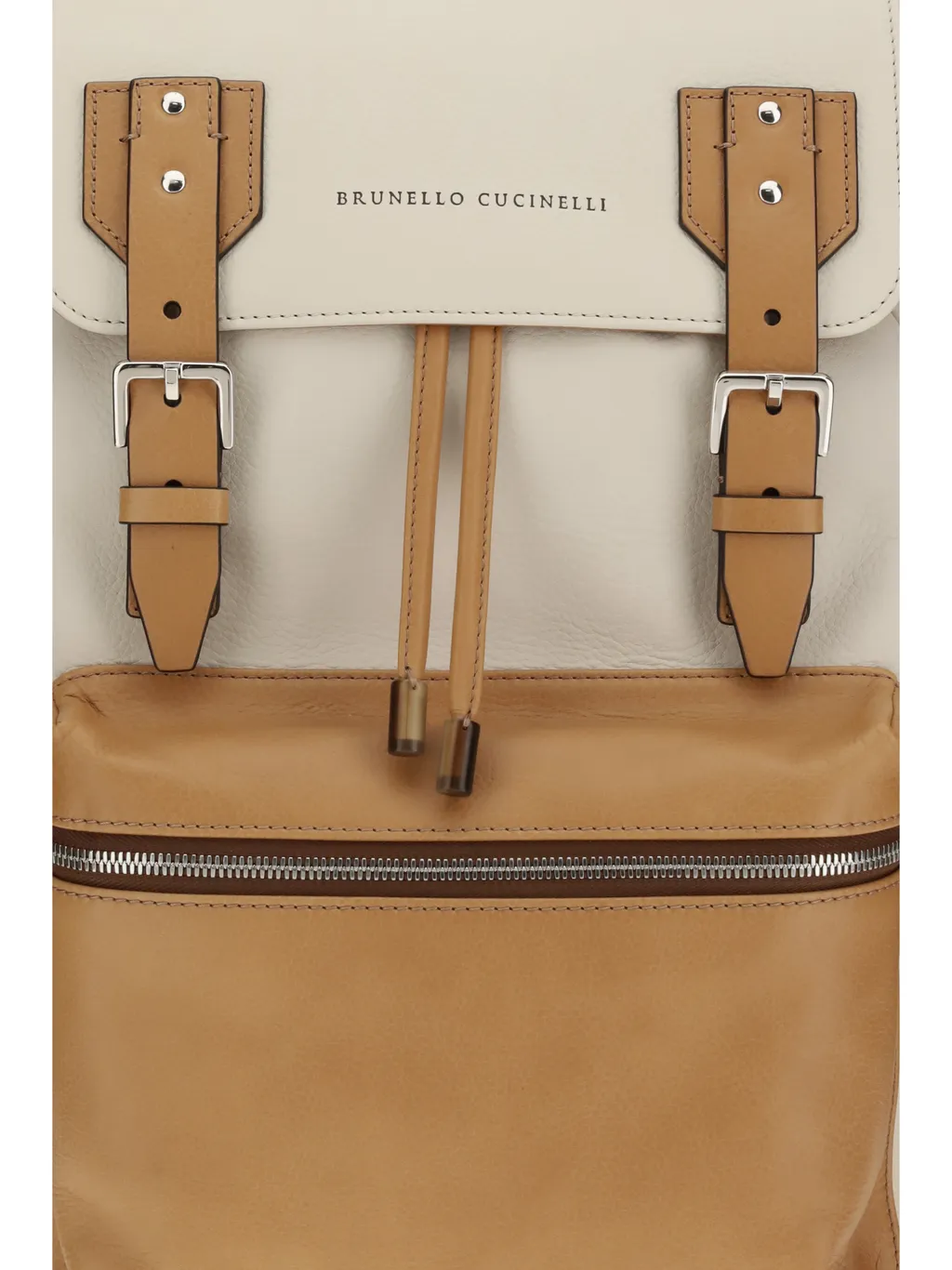 Grained Leather City Backpack