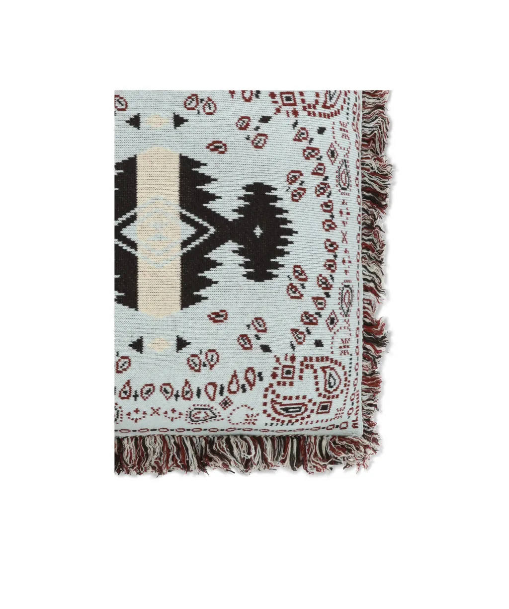 Alanui Jacquard Frayed Edge Bandana Pillow