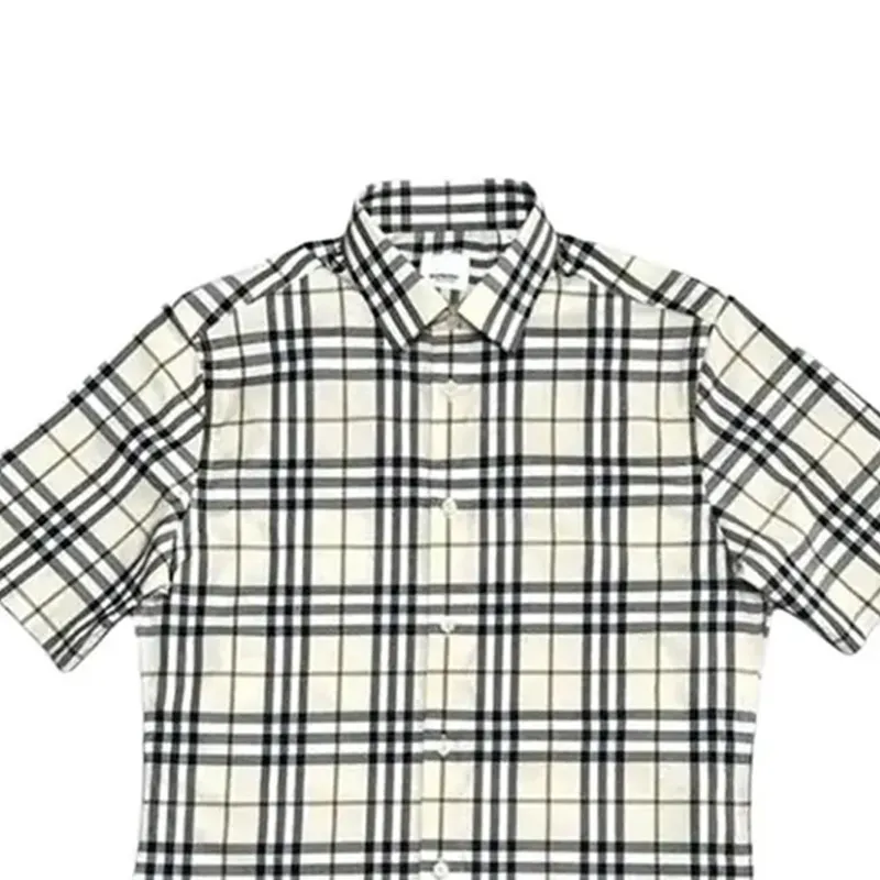Plaid Short-Sleeved Shirt