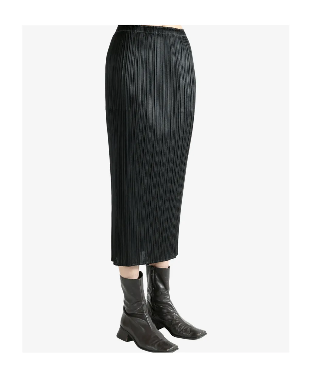 Pleats Please Issey Miyake Pleated Midi Skirt