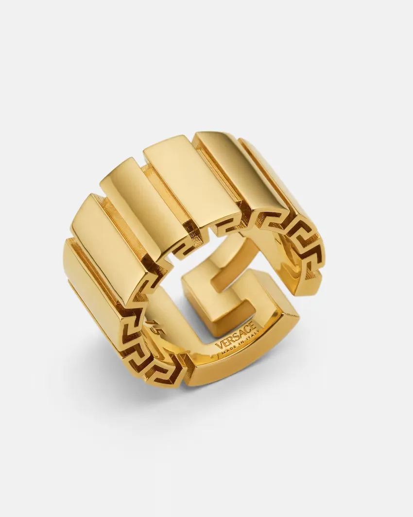 Versace Greek Pattern Ring