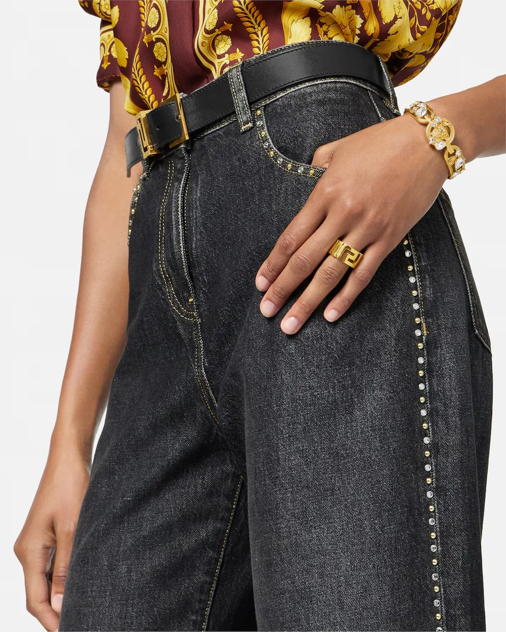 Versace Greek Pattern Ring
