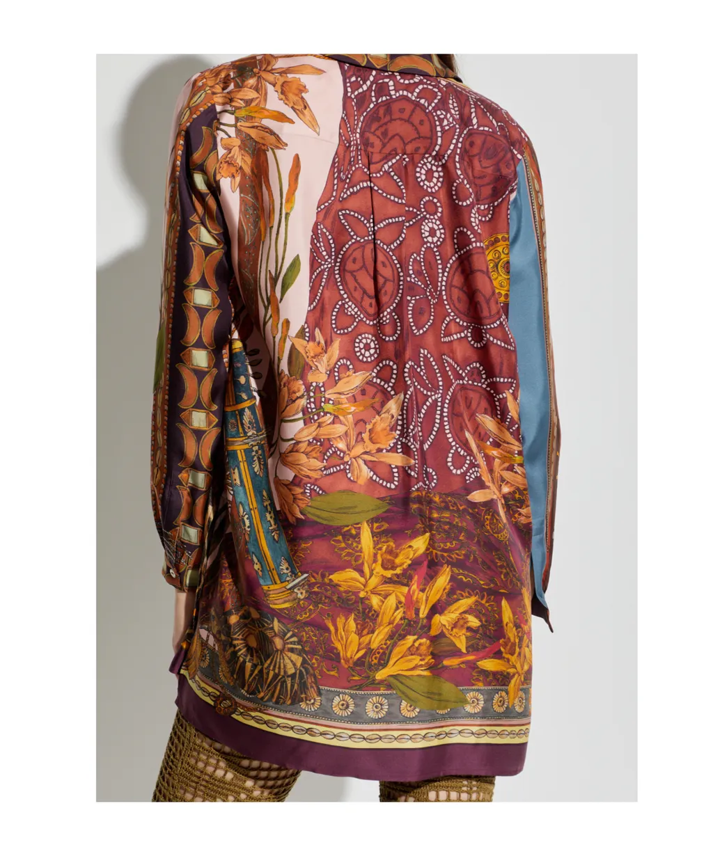 Etro Placed Print Long Shirt