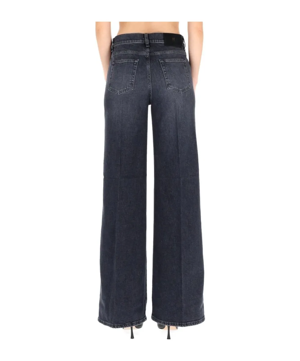 Pt Torino Cindy High-Rise Wide-Leg Jeans