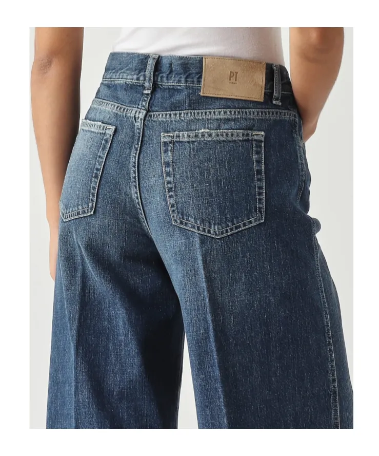 Pt Torino Denim Cindy Wide-Leg Jeans