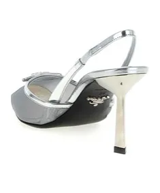 Prada Mesh-Panelled Slingback Pumps