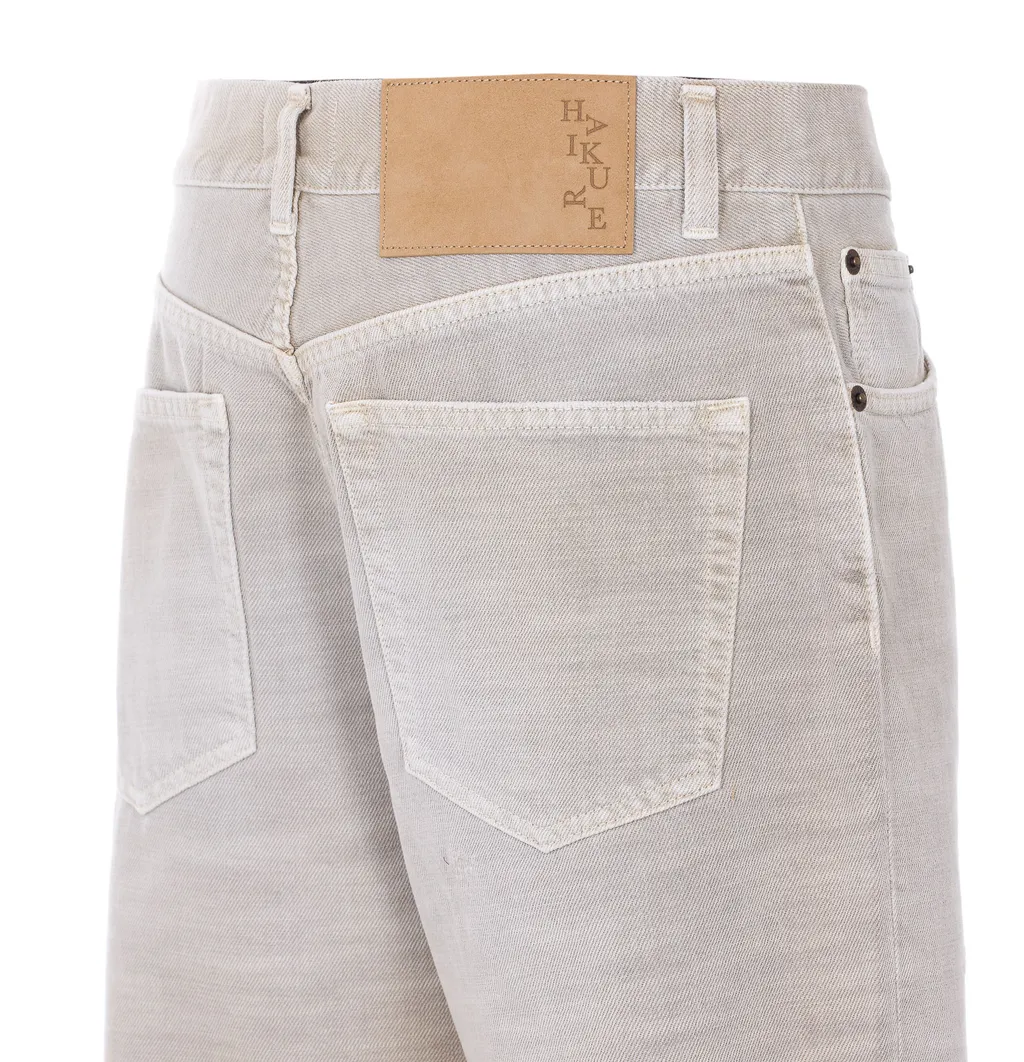 Haikure Logo Patch Wide-Leg Jeans