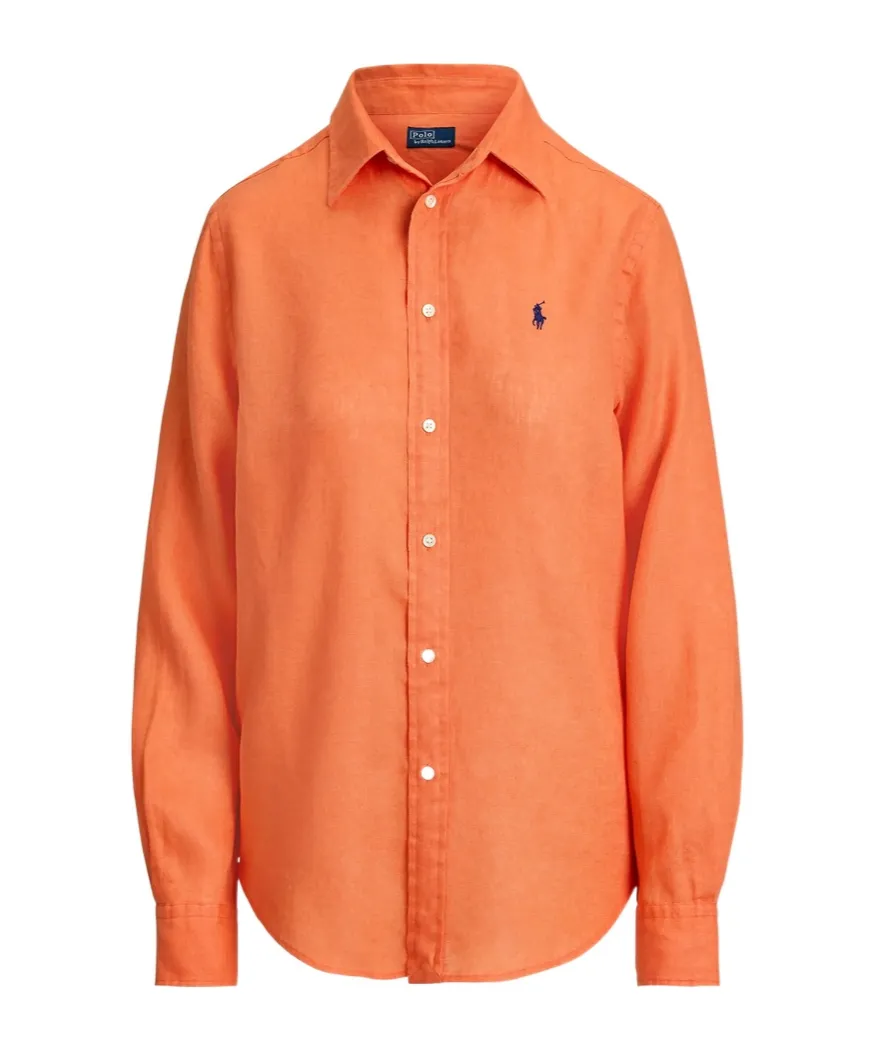 Polo Ralph Lauren Logo Embroidered Curved Hem Shirt