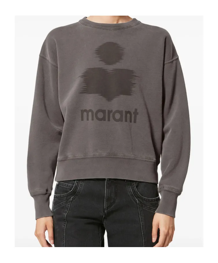Isabel Marant ÉToile Logo Printed Crewneck Sweatshirt