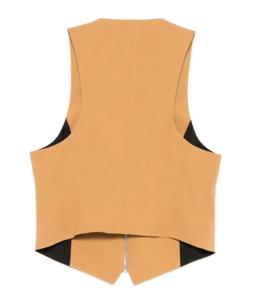 V-Neck Zip Vest