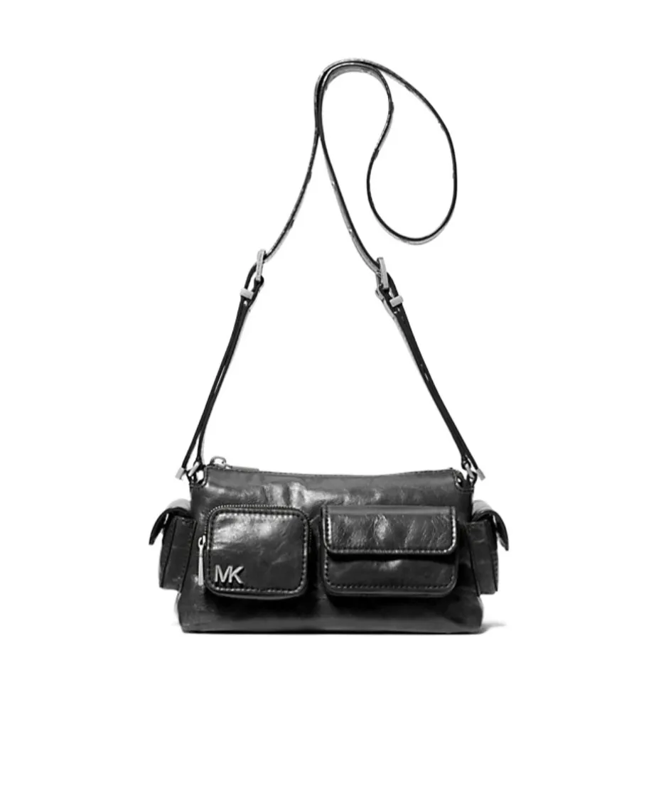 Michael Michael Kors Logo Plaque Zip-Up Shoulder Bag