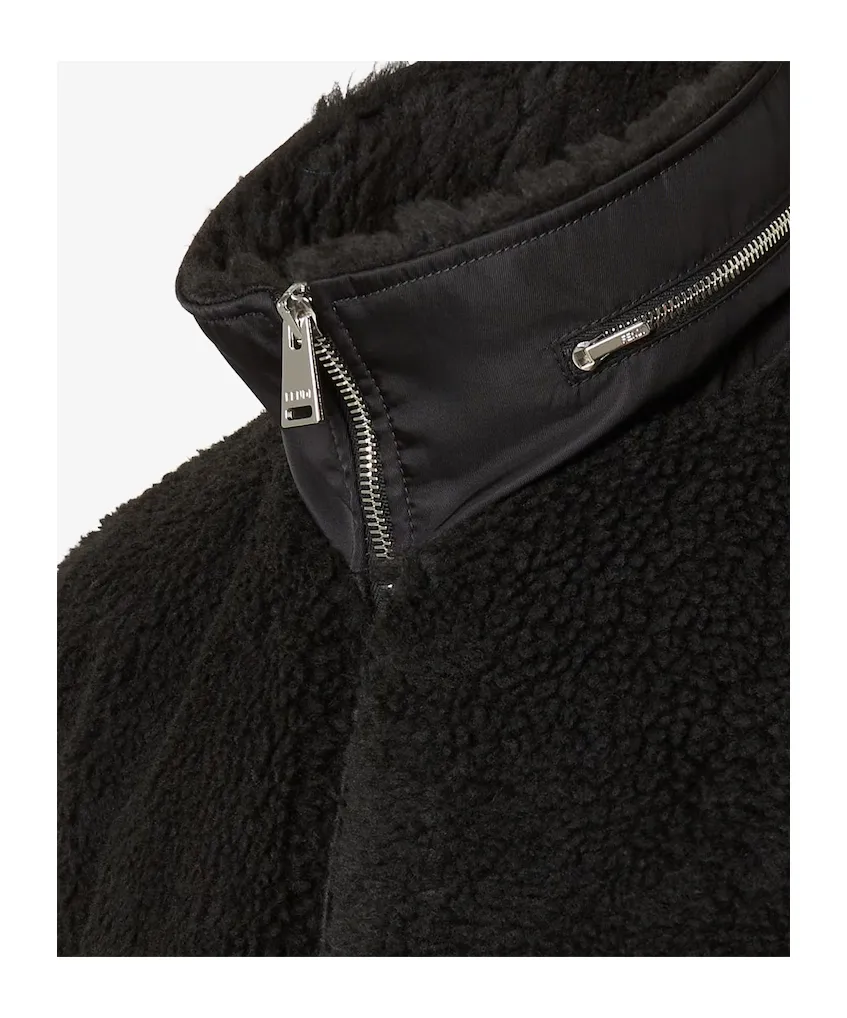 Fendi Turtleneck Zip-Up Fur Vest