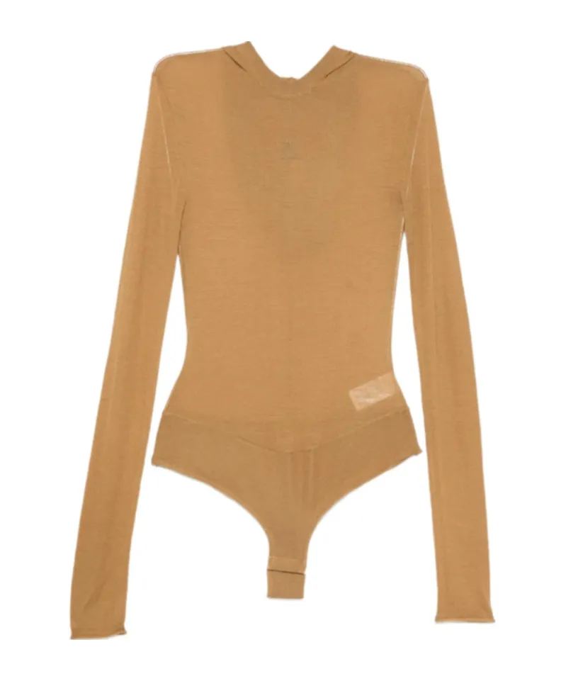 Hooded Wool Bodysuit