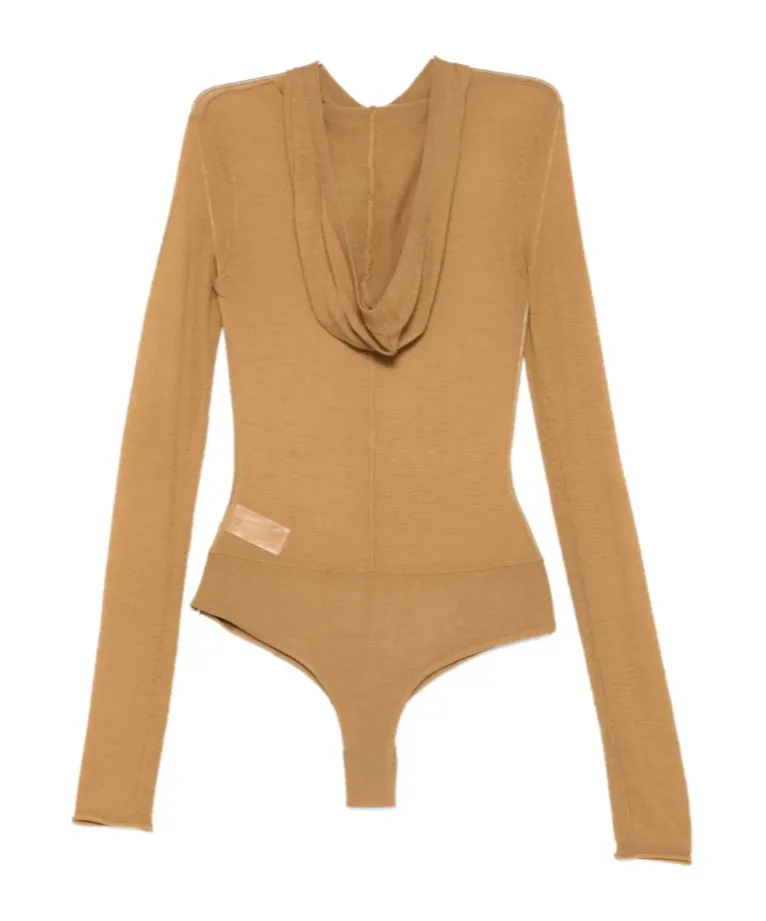 Hooded Wool Bodysuit
