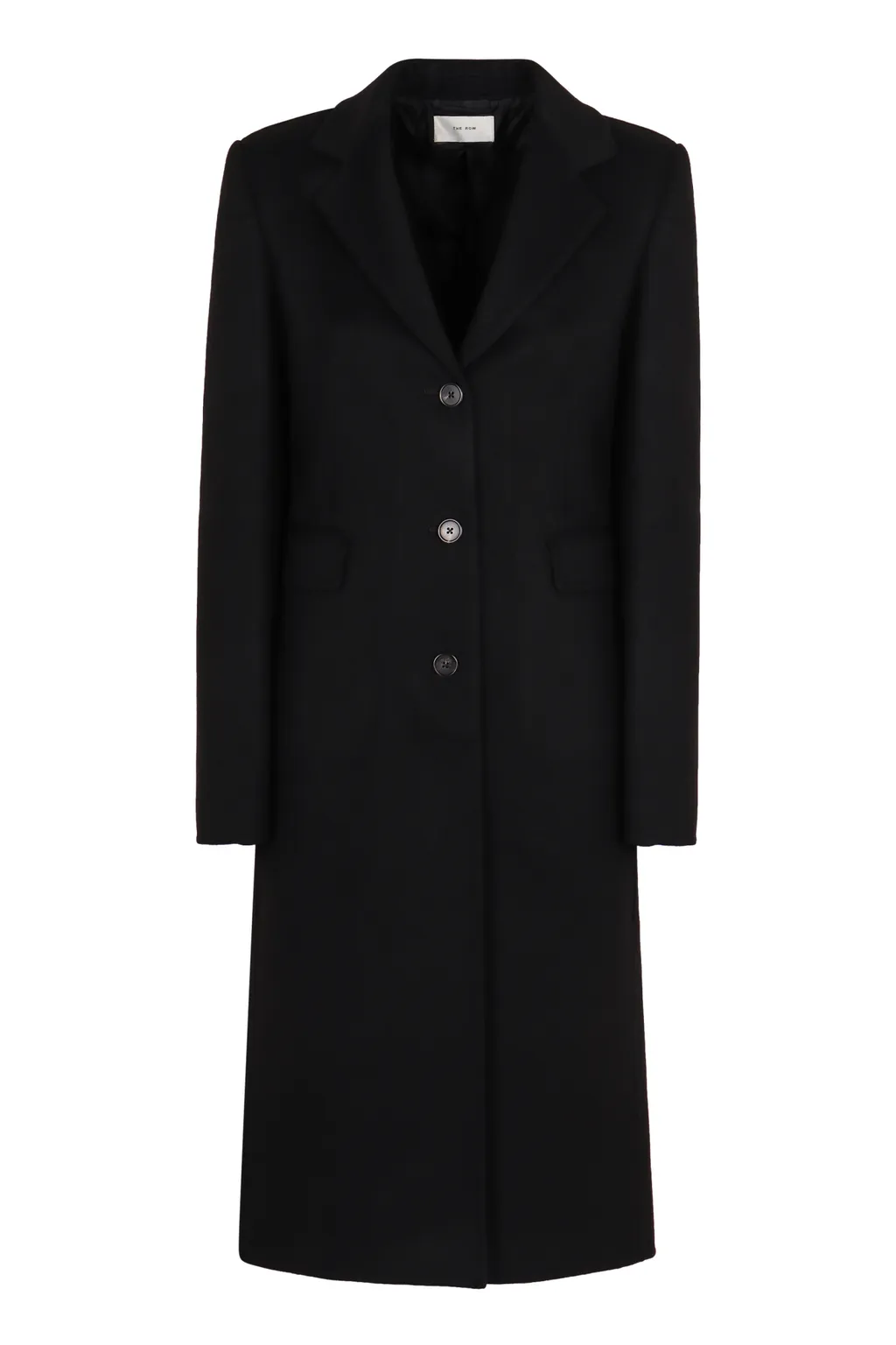The Row Long Sleeved Single Breasted Coat