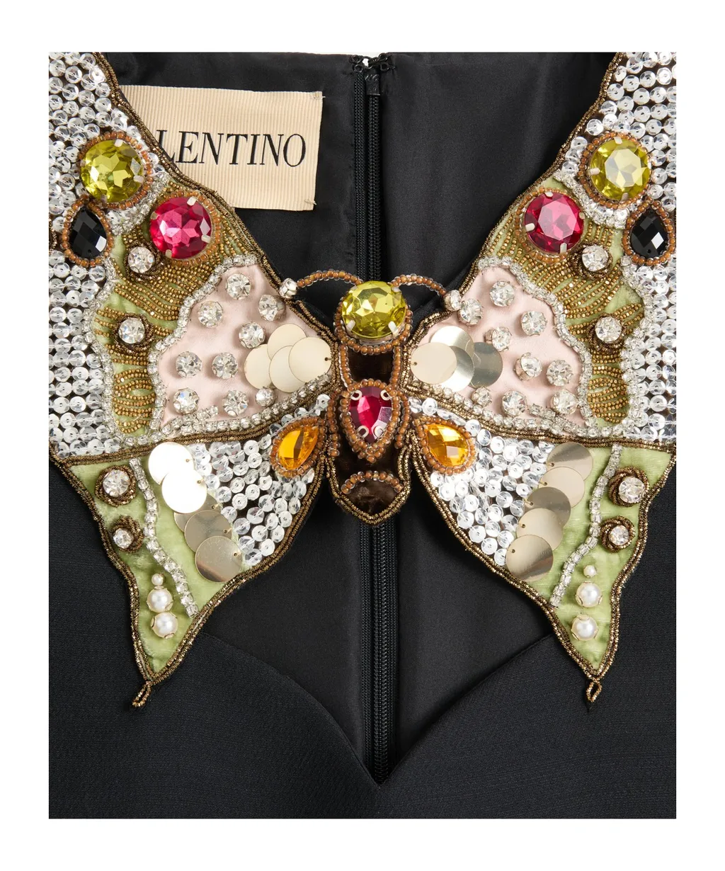 Valentino Embellished Bow Dress