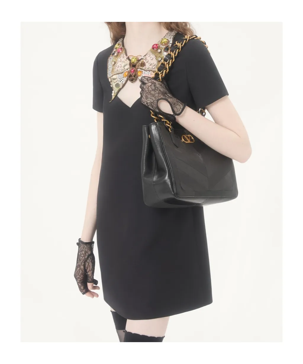 Valentino Embellished Bow Dress