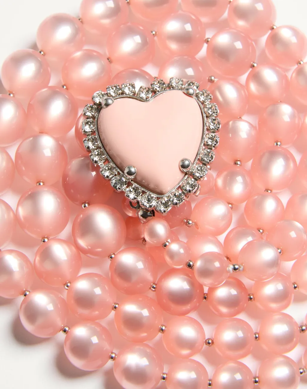 Coeur Hyperbole Necklace In Metal, Resin And Crystals