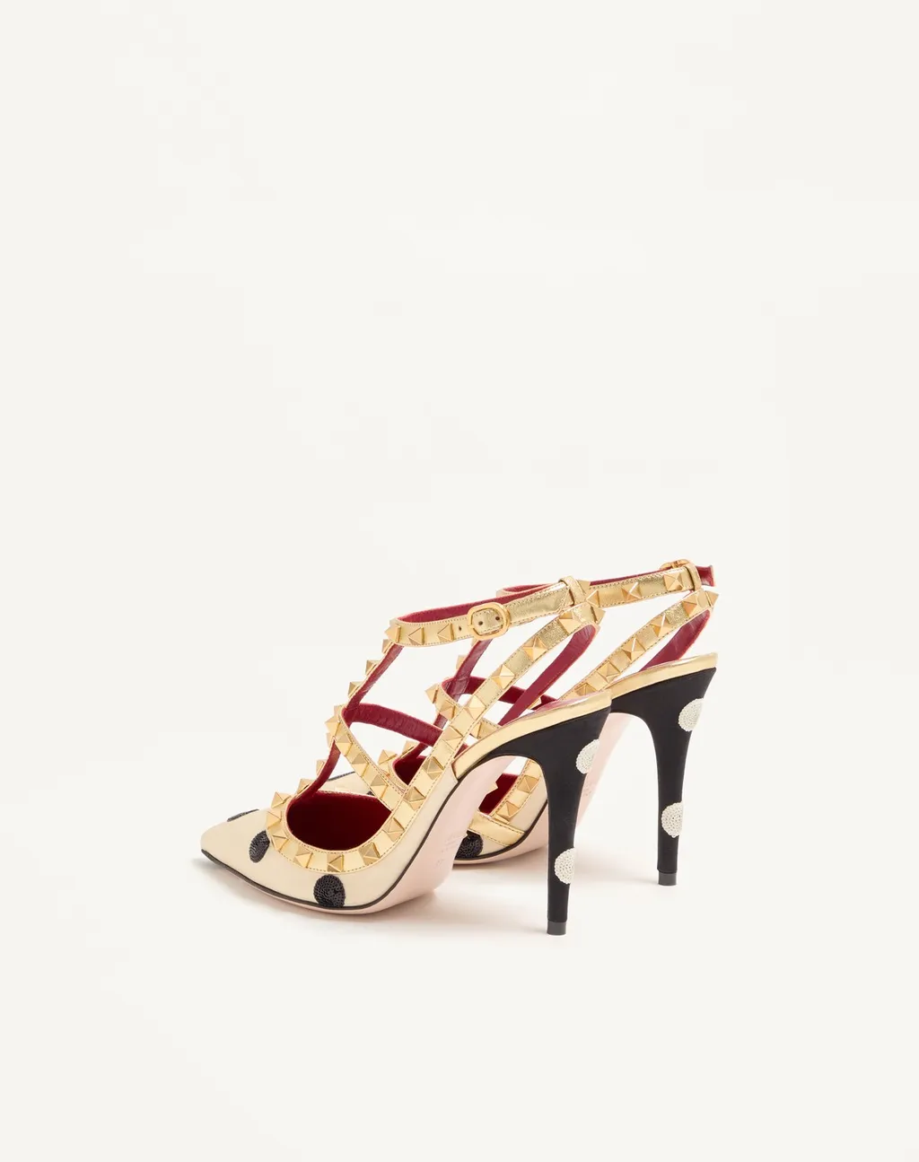 Rockstud Pump With Plus De Pois Embroidery 100Mm