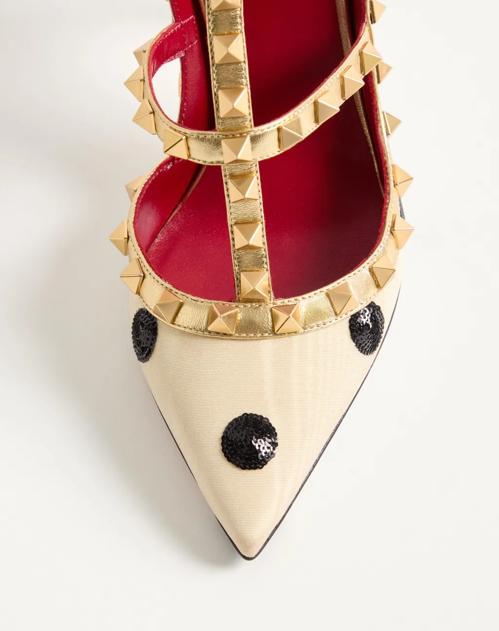 Rockstud Pump With Plus De Pois Embroidery 100Mm