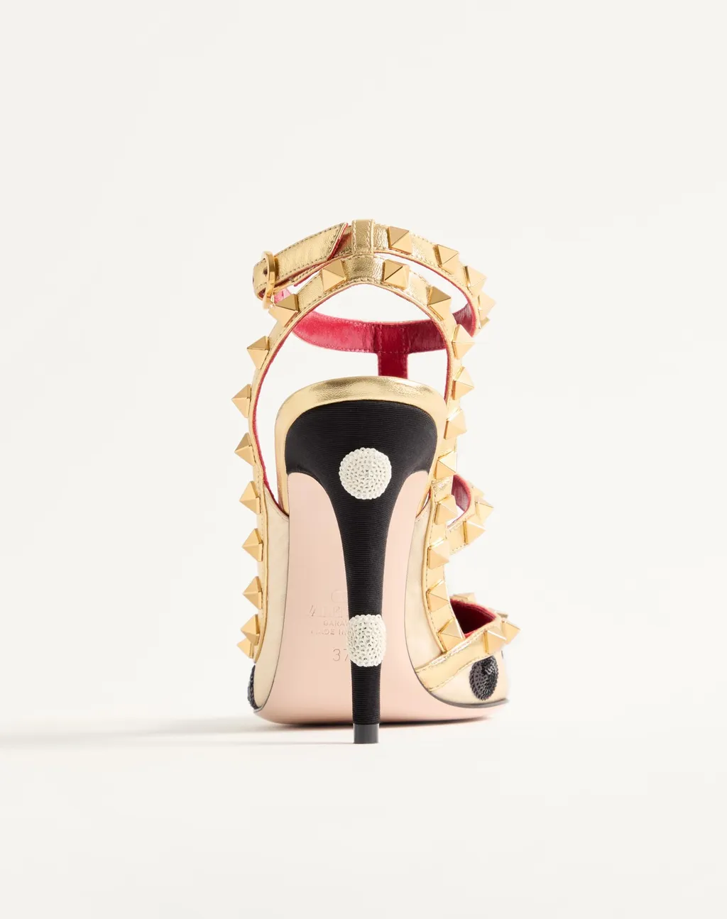 Rockstud Pump With Plus De Pois Embroidery 100Mm