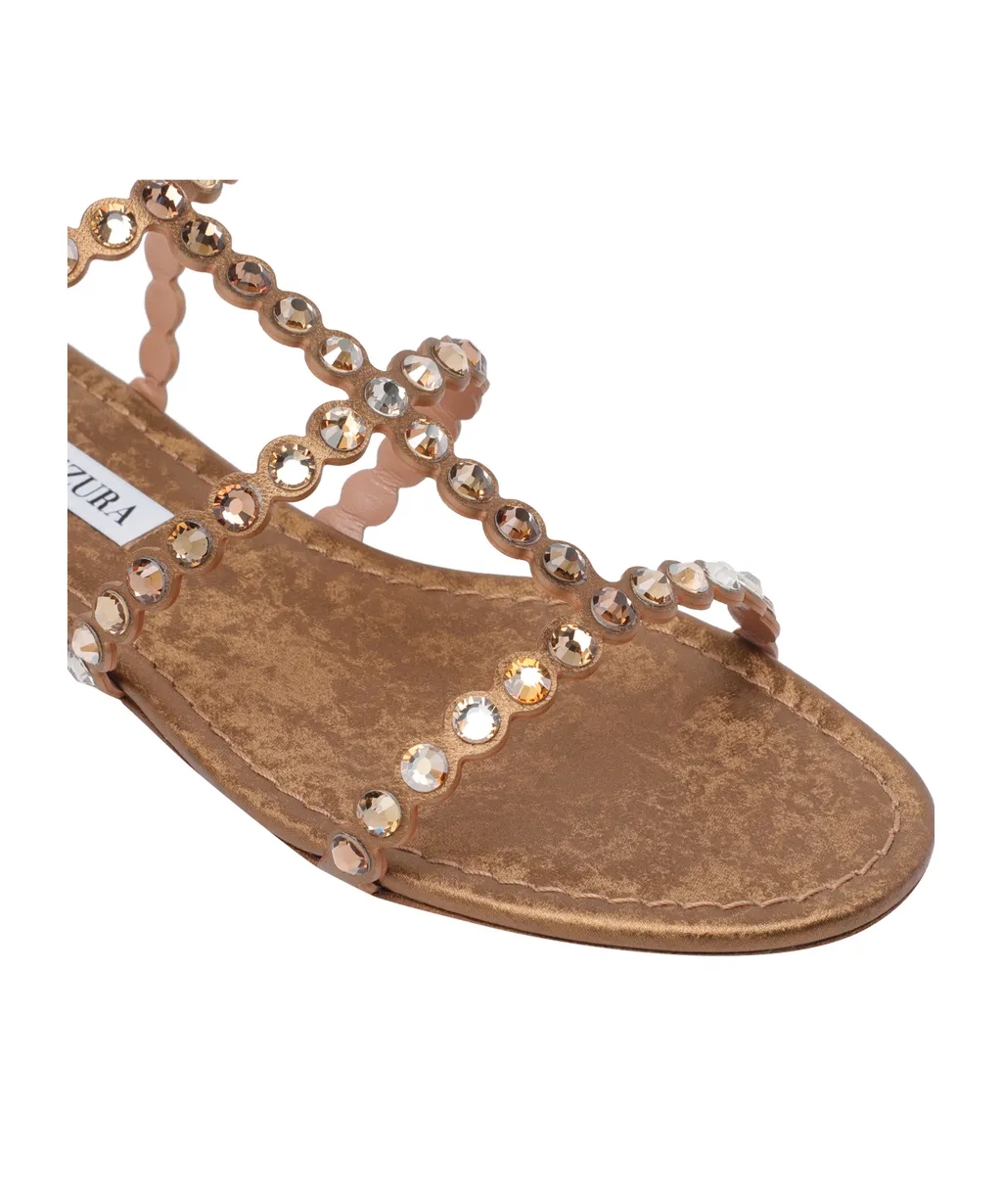 Aquazzura Embellished Round-Toe Sandals