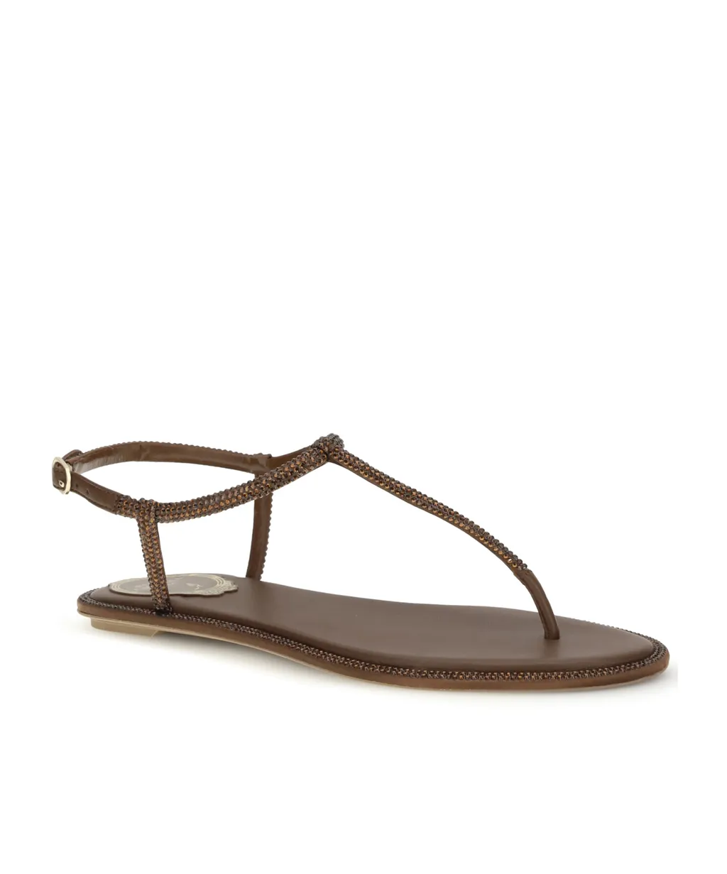 Ren Caovilla Diana Embellished Thong Sandals