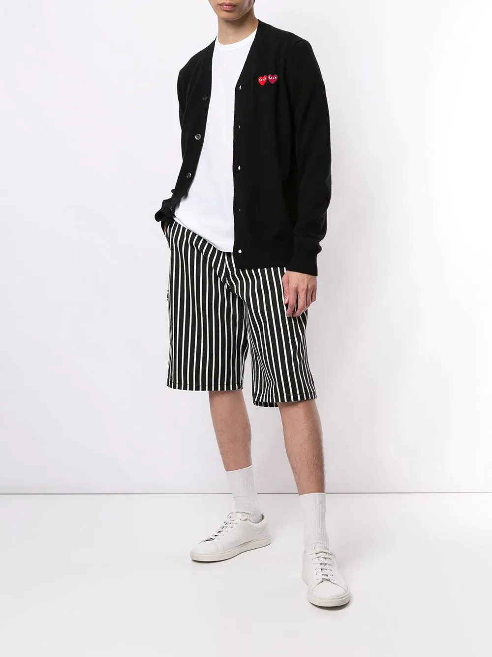 Embroidered Logo Cardigan
