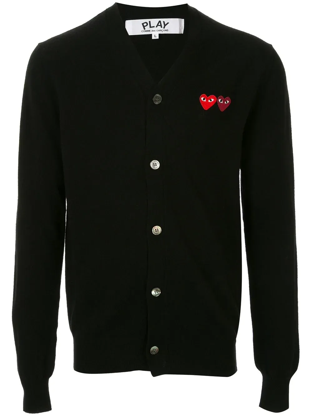 Embroidered Logo Cardigan