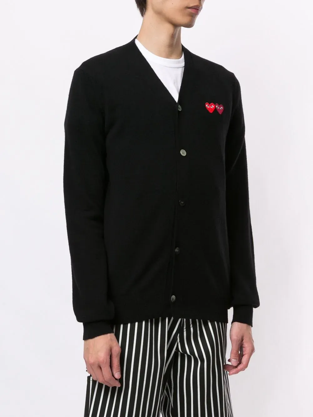 Embroidered Logo Cardigan