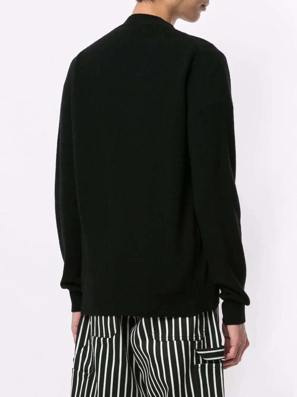 Embroidered Logo Cardigan