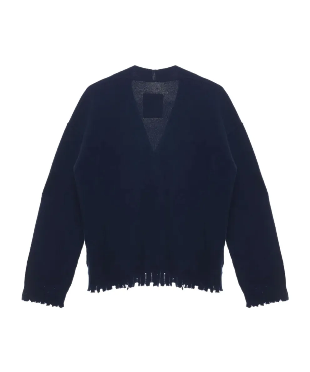 Long-Sleeved Knitted Cardigan