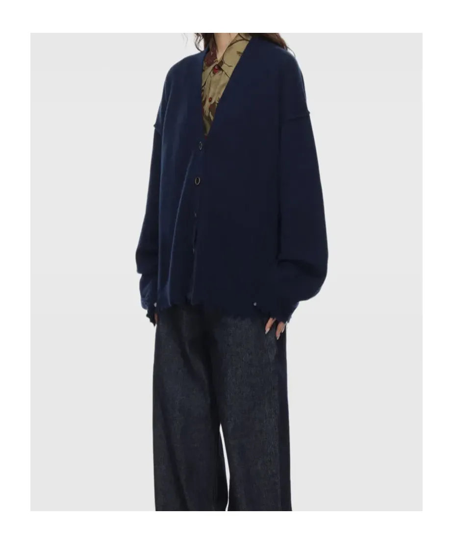 Long-Sleeved Knitted Cardigan