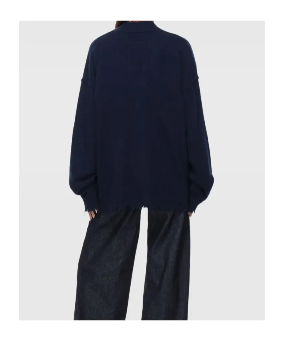 Long-Sleeved Knitted Cardigan