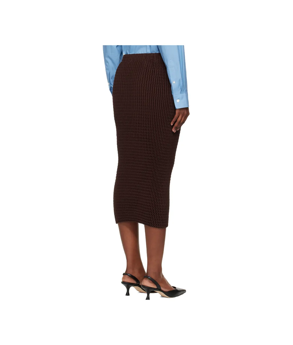 Textured Knit Midi Skirt