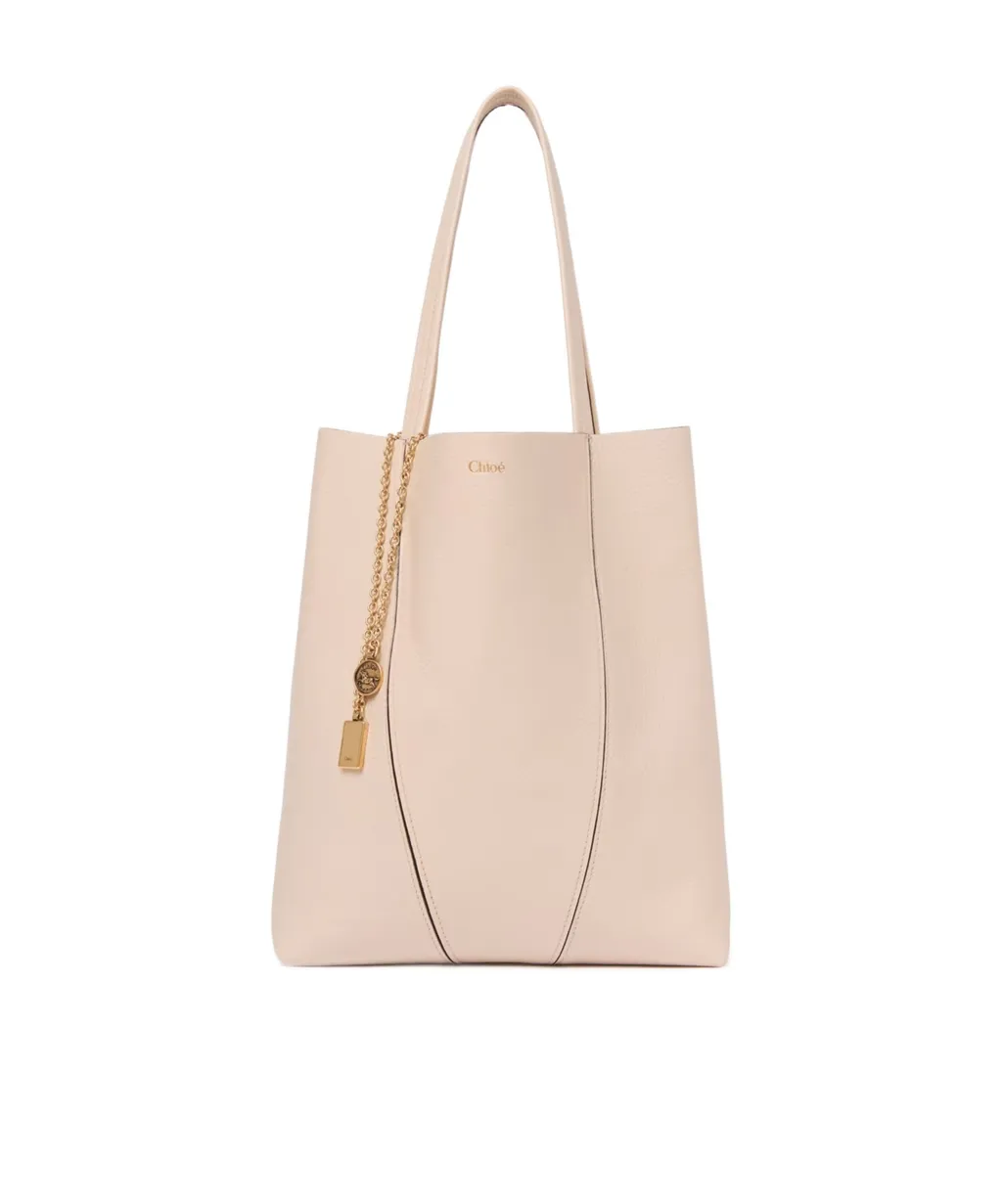 Spin Leather Tote Bag