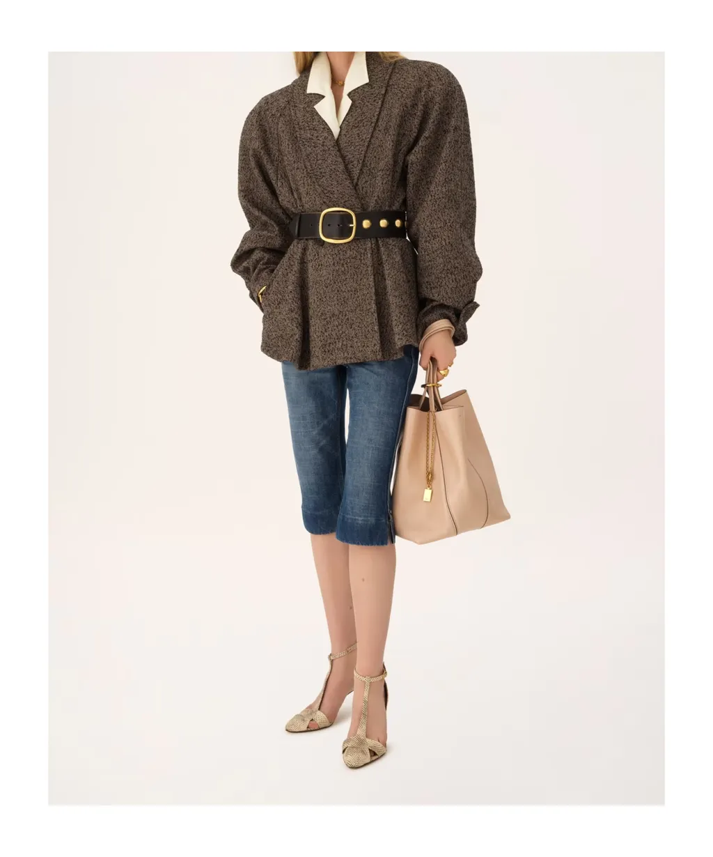 Spin Leather Tote Bag