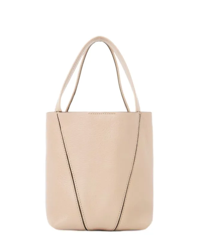 Chloé Spin Logo Printed Small Top Handle Bag
