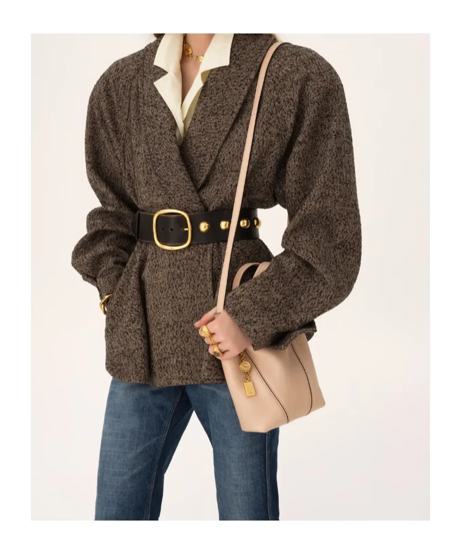 Chloé Spin Logo Printed Small Top Handle Bag