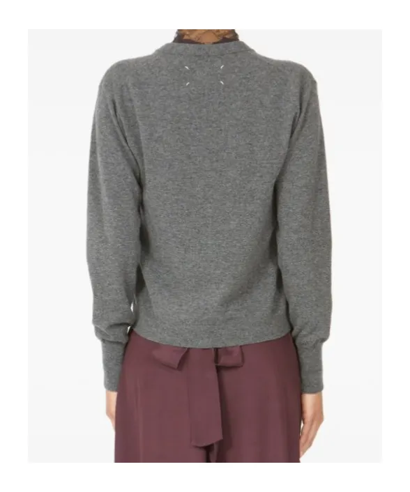 Maison Margiela Long-Sleeved V-Neck Cardigan