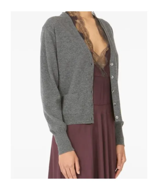 Maison Margiela Long-Sleeved V-Neck Cardigan