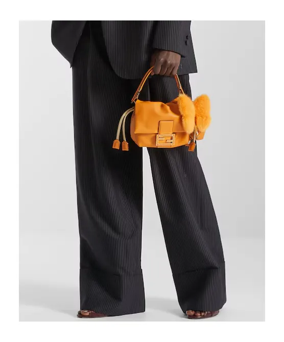 Pinstripe Belted Trousers